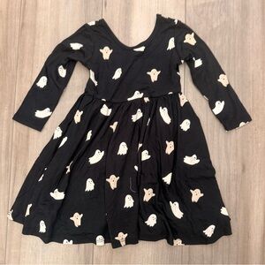 Kyte Baby Long Sleeve Twirl Dress in Boo